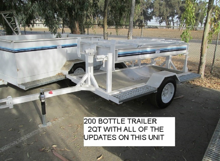 200 Bottle Trailer With and Without hot water holding pan services tulare