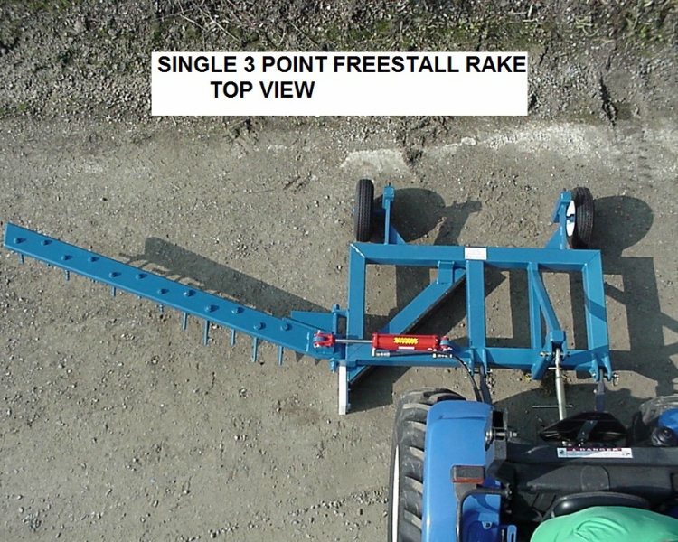 Freestall Rake 3 Point Hitch Mount  tulare