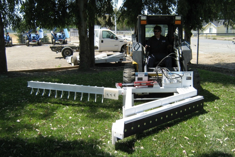 Sand Freestall Rake Skid Steer Mounted  services tulare