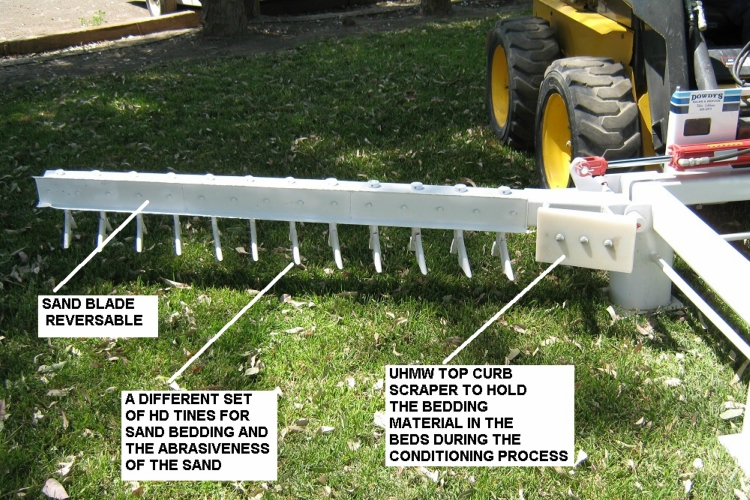 Sand Freestall Rake Skid Steer Mounted  services In tulare